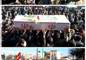 تشییع پیکر شهید "اسماعیل کرمی" در خمینی‌شهر