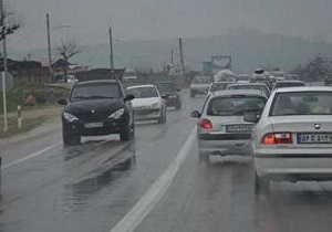 بارندگی در محورهای شهرستان های خراسان جنوبی