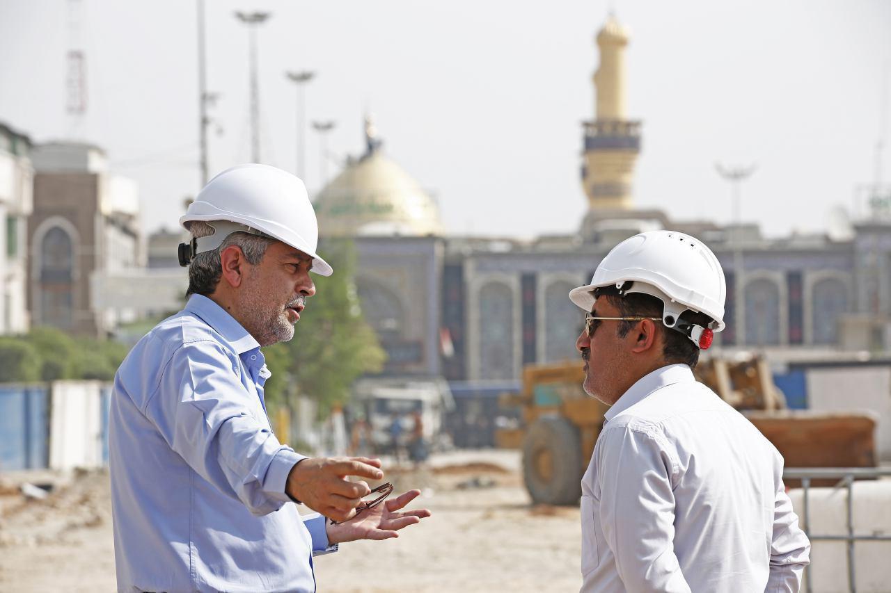 اتمام ۸۵ درصدی خاکبرداری صحن حضرت زینب (س) در کربلا + عکس