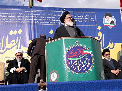 قرائت پیام تسلیت رهبر انقلاب به مناسبت شهادت پاسداران مرزهای عزت و امنیت توسط حجت&zwnj;الاسلام&zwnj; شهیدی + فیلم