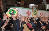 پیکر شهید علی خادمی در خمینی‌شهر تشییع شد