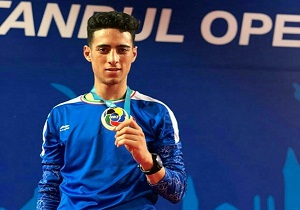 امیر رضا میرزایی کاراته کای الوندی برنزی شد
