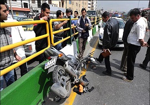 تصادفات جرحی قم ۱۴ درصد کاهش یافته است
