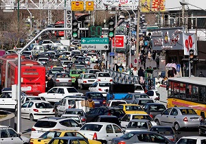 وضعیت ترافیکی خیابان‌های تهران در روز دوشنبه