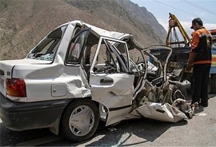 سه کشته و مجروح در واژگونی خودرو سواری پراید