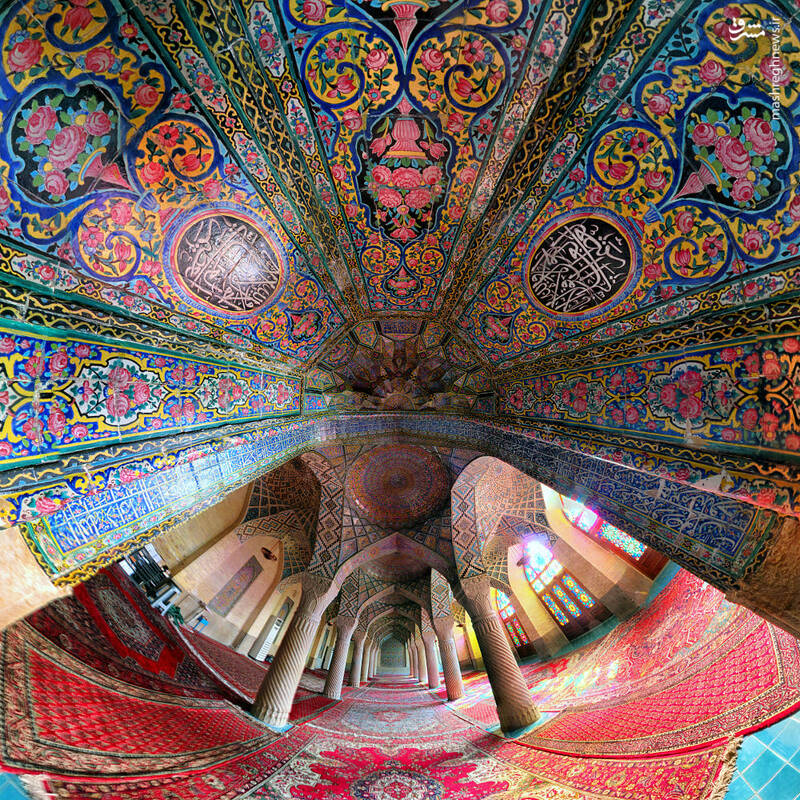 نمایی متفاوت از مسجد نصیر الملک
