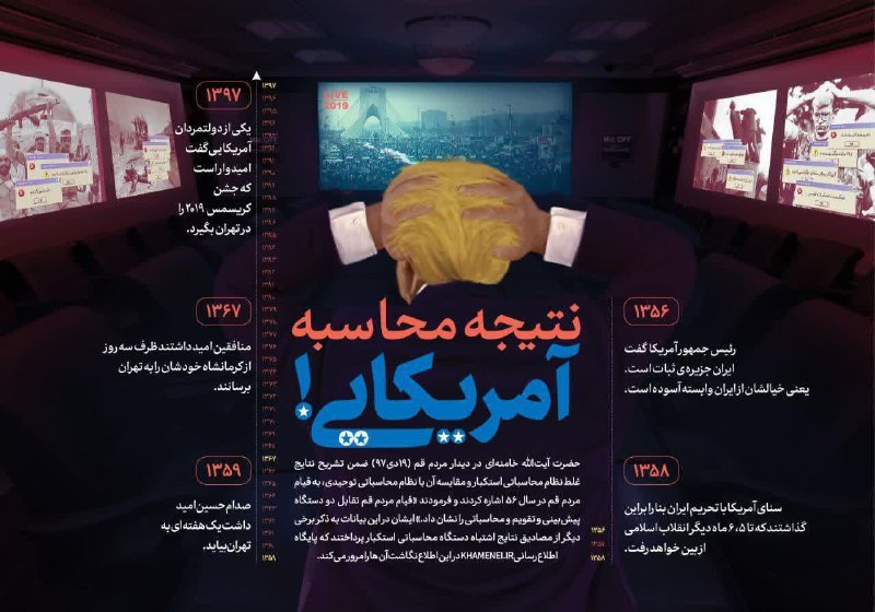 نتیجه محاسبات آمریکایی +اینفوگرافیک
