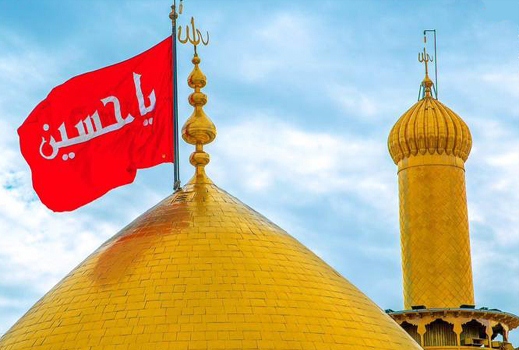 نصب گنبد جدید حرم امام حسین (ع) نوروز 98 در کربلا