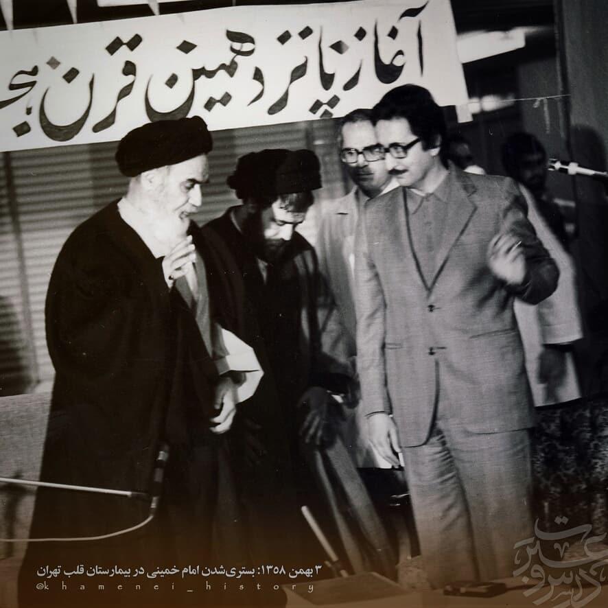 نقش آیت&zwnj;الله خامنه&zwnj;ای در انتقال امام(ره) به تهران +عکس