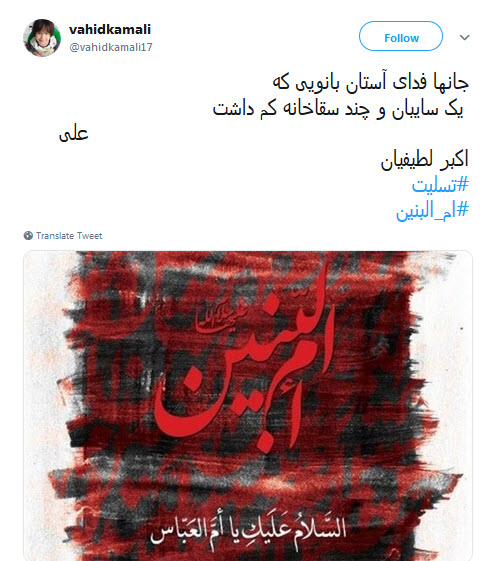#ام_البنین|یعنی عباس داشته باشی و بگویی:از حسین چه خبر؟!