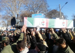 پیکر مطهر شهید ازبر علی احمدی تشییع شد