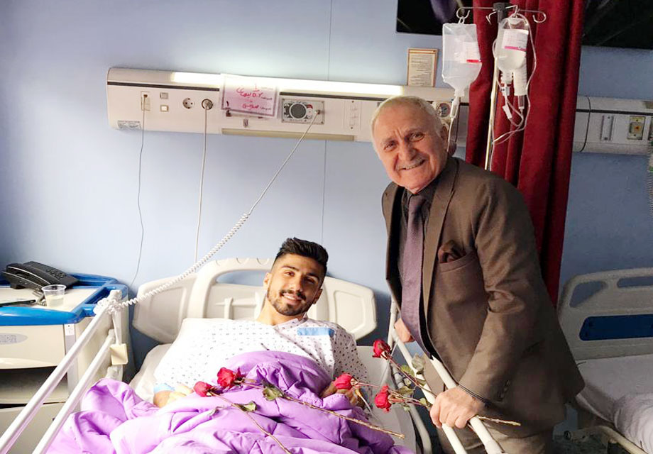 زمان بازگشت هافبک پرسپولیس مشخص شد/ عیادت کلانی از همتی + عکس