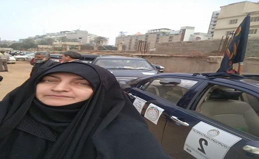 وقتی عشق اهل بیت (ع) در دل خانمی راننده می&zwnj;نشیند+ تصاویر