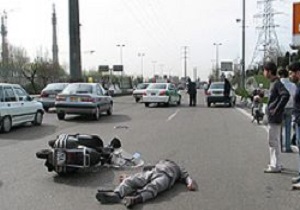 راکب موتور سیکلت در شاهدیه جان باخت