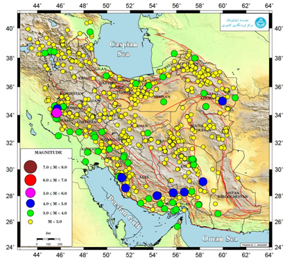ثبت نزدیک به ۱۰۳۰ زمین&zwnj;لرزه در دی&zwnj;ماه ۱۳۹۷/ بزرگترین زمین لرزه در گیلان غرب