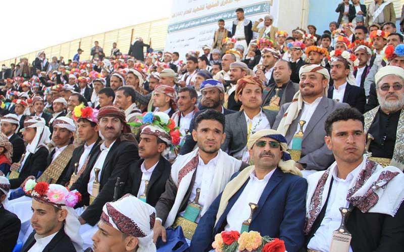 جشن ازدواج دسته جمعی فرزندان شهدا در یمن+تصاویر
