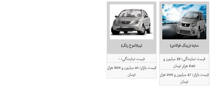 قیمت برخی خودرو&zwnj;های داخلی افزایش یافت + جدول