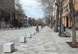 بهره برداری از پروژه سنگ فرش خیابان طالقانی در استان ایلام