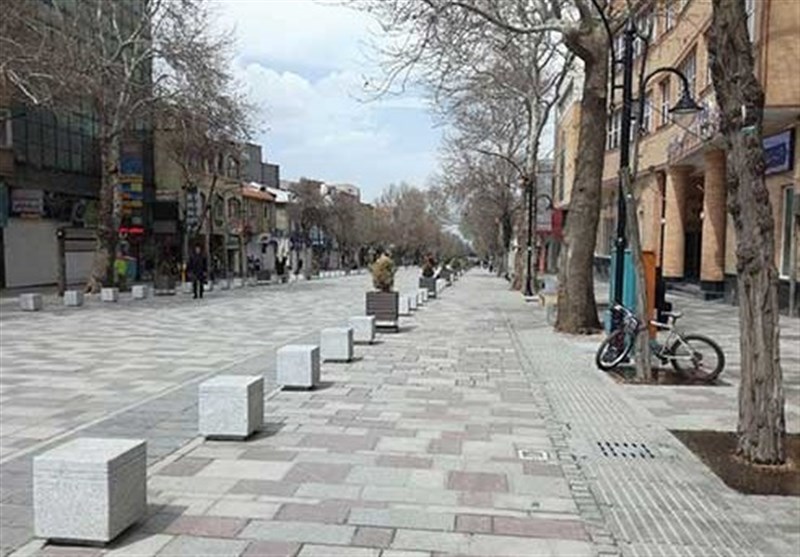 بهره برداری از پروژه سنگ فرش خیابان طالقانی در استان ایلام