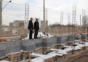 عملیات عمرانی محوطه تاریخی شیخ کلخوران اردبیل ادامه دارد