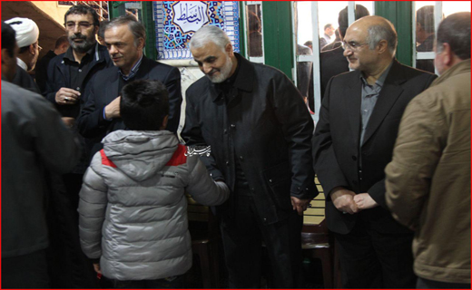 مراسم ترحیم مادرِ همسر حاج قاسم سلیمانی در کرمان + تصاویر