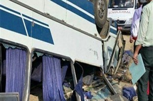 واژگونی مینی‌بوس در محور بناب _ملکان با ۵ مصدوم