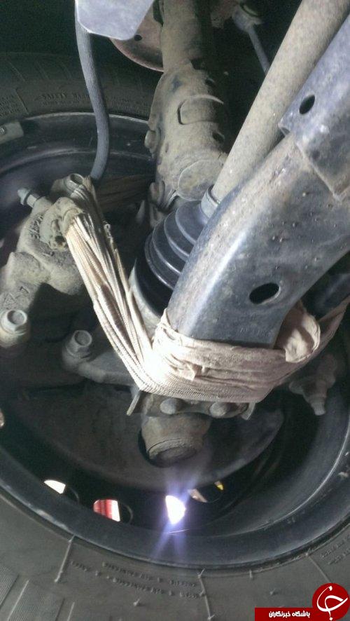 ابتکار خنده دار برای تعمیر خودروها +تصاویر