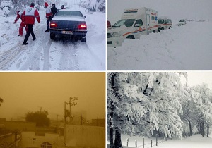 خسارات‌های وارده بر اثر برف و باران در کُردستان