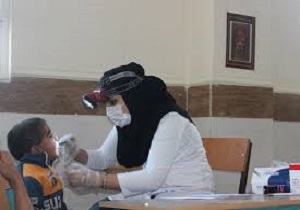 حضور اردوی جهادی دانشکده علوم پزشکی آبادان در روستای خضر نبی