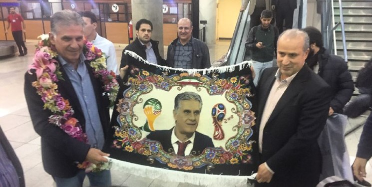 کاروان تیم ملی فوتبال وارد ایران شد