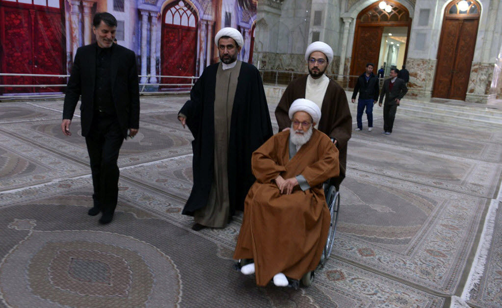 حضور رهبر شیعیان بحرین در حرم امام خمینی (ره)+تصویر