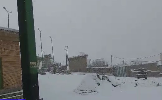 روستای وراینه رخت زمستانی بر تن کرد + فیلم