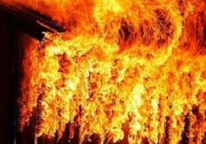 آتش سوزی یک باب منزل مسکونی