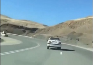 حرکات مارپیچ و خطرناک پژو پارس در جاده + فیلم