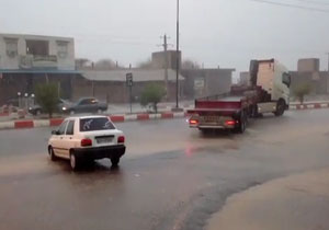 فیلمی از بارش رحمت‌الهی در میناب