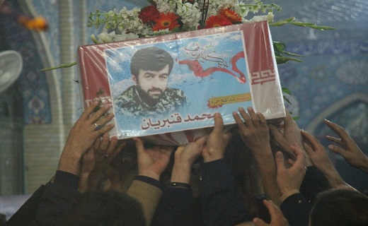 استقبال از شهید محمد قنبریان در سمنان