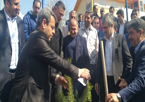 مراسم روز درختکاری در باشگاه سایپا برگزار شد + تصاویر