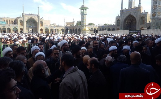 تشییع پیکر حجت الاسلام صالحی خوانساری در قم