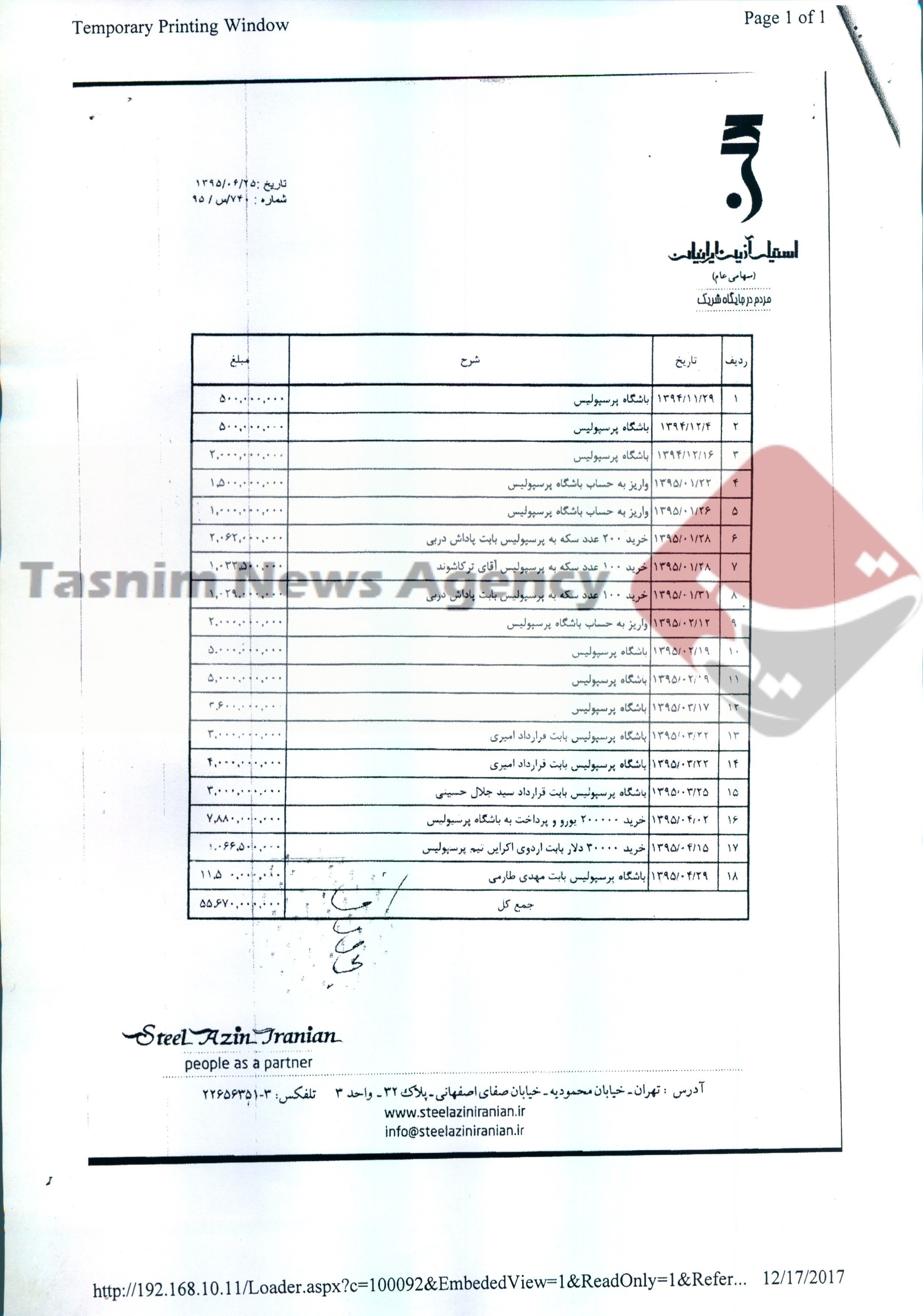 افشاگری مدیر عامل سابق پرسپولیس در مورد ادعا&zwnj;های حسین هدایتی+ سند