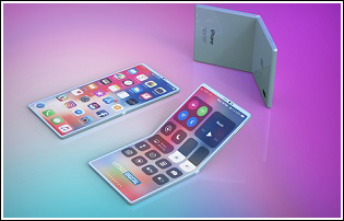 اولین طرح از تلفن هوشمند تاشو اپل منتشر شد +تصاویر