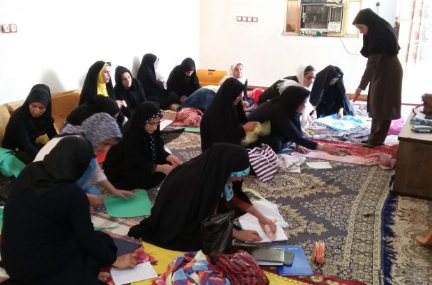 برگزاری کلاس&zwnj;های دوره آموزش توانمندسازی زنان و دختران عشایر و روستای در روستای مورت بخش چوار