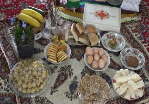 سفره رنگین نوروزی با هنر دست بانوان مازندرانی