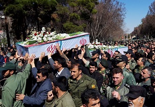 تشییع پیکر پاک شهیدان هوانیروز حادثه چهارمحال و بختیاری در اصفهان