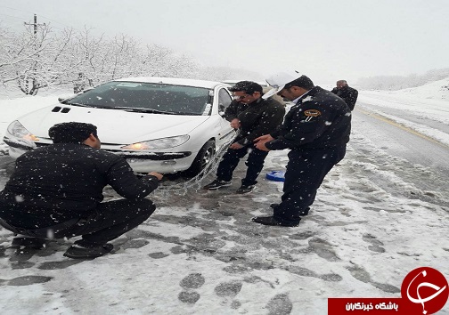 اکثر محورهای استان کرمانشاه لغزنده است