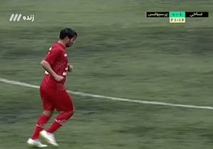 گل اول نساجی به پرسپولیس + فیلم