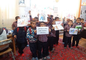 برگزاری مسابقه نقاشی با موضوع درختکاری در روستای شهید محمدی