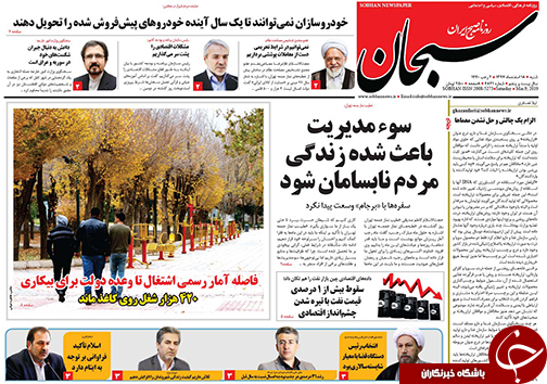 تصاویر صفحه نخست روزنامه&zwnj;های استان فارس ۱۸ اسفندماه سال ۱۳۹۷