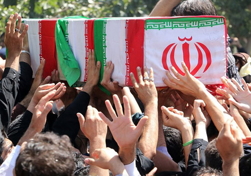 اسقبال از ۴ شهید گمنام دفاع مقدس در گلستان