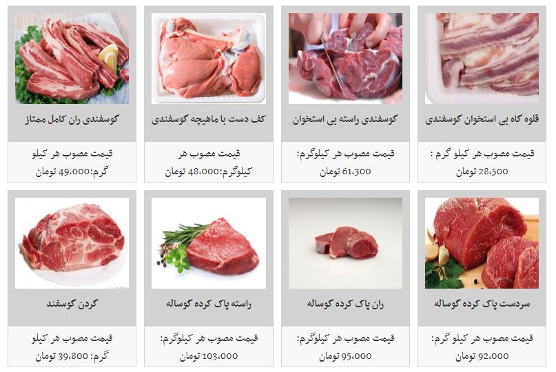 آخرین قیمت&zwnj;ها از بازار گوشت قرمز