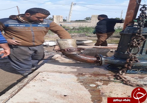 ادامه عملیات جمع آوری آب های سطحی در بستان